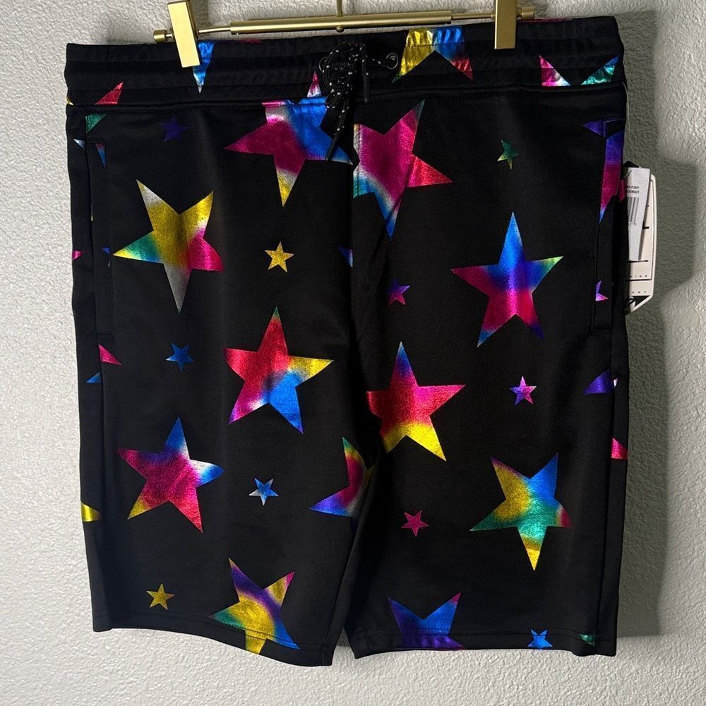Drill NYC Starry Black Shorts- large